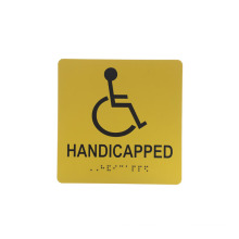 japan handicapped metal ada or braille sign signage